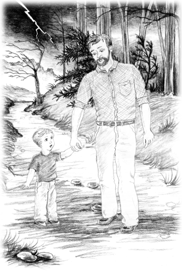 picture of father and little boy
